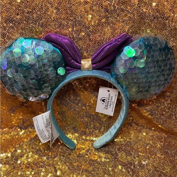 Disney Little Mermaid Ariel Inspired  Minnie Ears - Picture 2 of 4